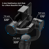 AXNEN F8 3-Axis Handheld Gimbal stabilizator telefonu Smartphone statyw uchwyt na telefon komórkowy dla iPhone Android komórka telefon nagrywania wideo 4